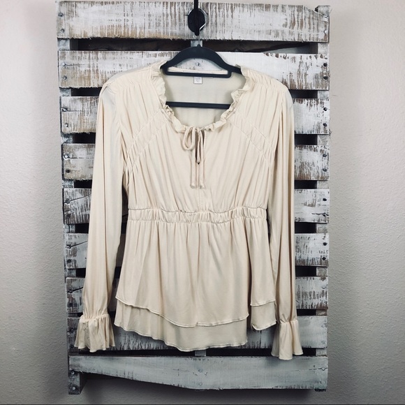 Boston Proper Tops - Boston Proper cream blouse SIZE S